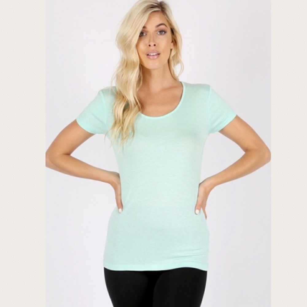 👾 Rayon Scooped Neck Tshirt